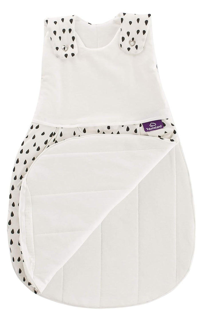 Träumeland S0102653 Schlafsack SET LIEBMICH Tropfen schwarz 3 teilig 56/62, mehrfarbig
