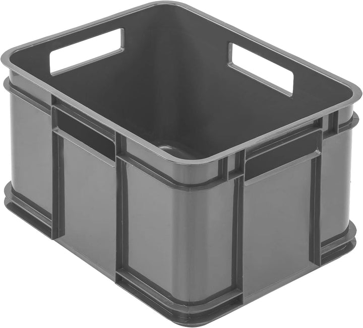 PAFEN 9x Euro Stapelbox Bruno Eco Blau Grau Euro-Box Stapelkasten 16L Transport Eurobehälter 9x 16L