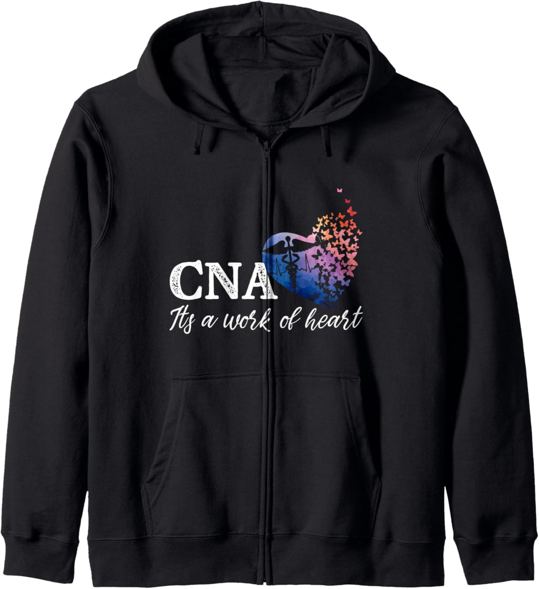 CNA It's A Work Of Heart Nurse Happy Certified Nurses Day Kapuzenjacke