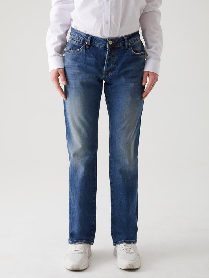 LTB Roden Herren Bootcut Fit Jeans W28 - W48 Low-Waist Stretch Jeanshose Blau 29W / 34L Dark Blue, 2