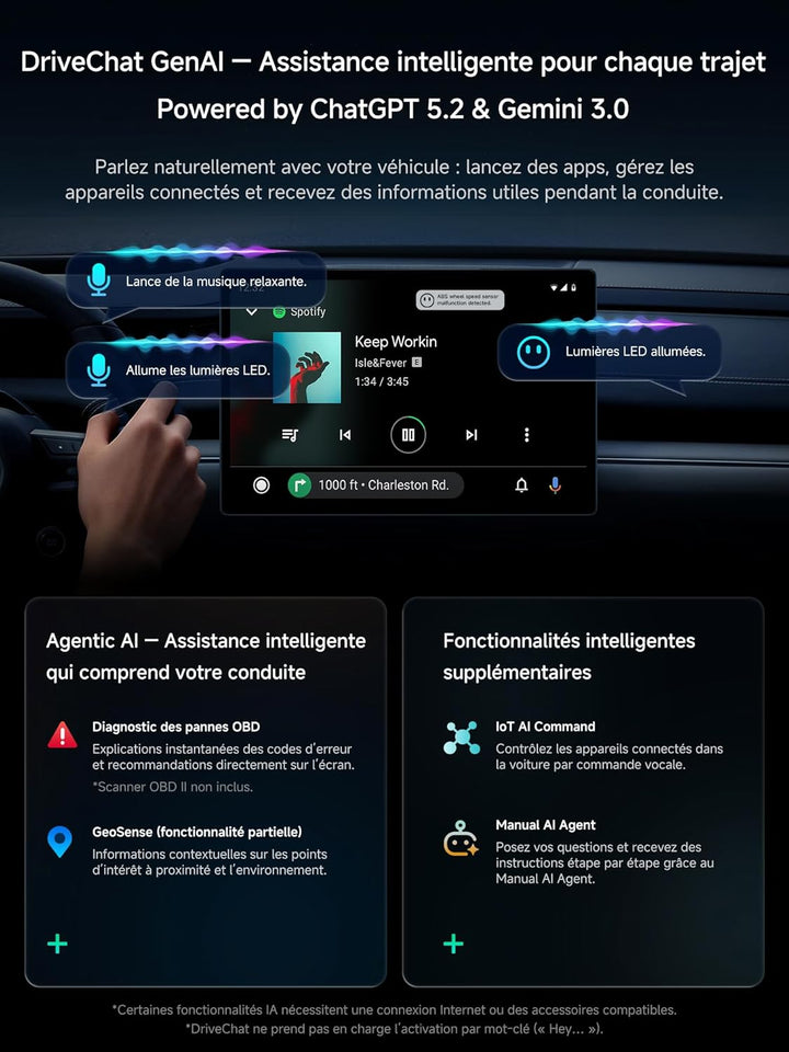 AI Box CarPlay/Android Auto Wireless Adapter, 4G+32G, Performance-Upgrade für Autos mit Kabel-CarPla