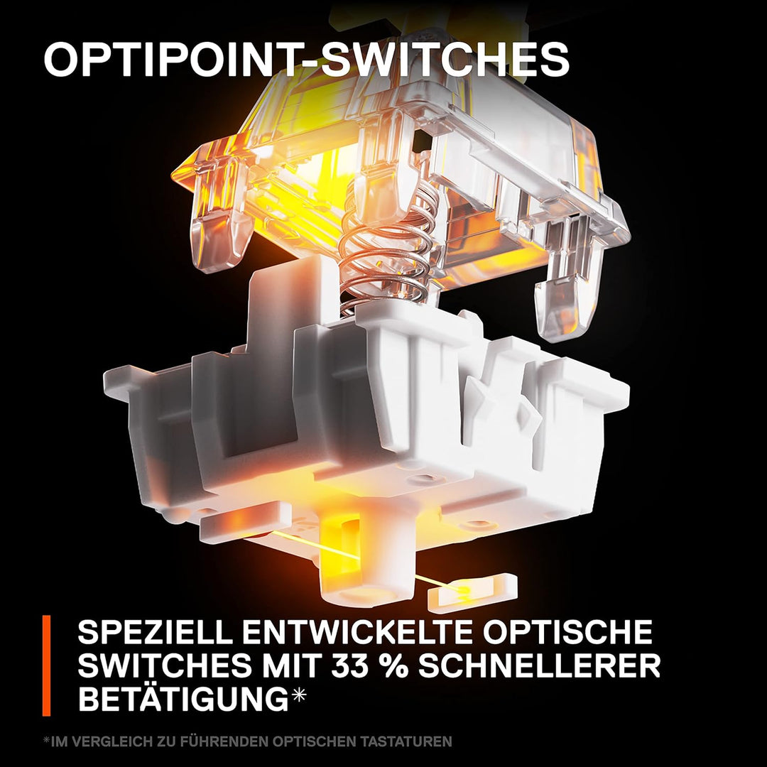 SteelSeries Apex 9 TKL - Mechanische Gaming-Tastatur - Optische Switches - 2-Punkt-Betätigung - Espo