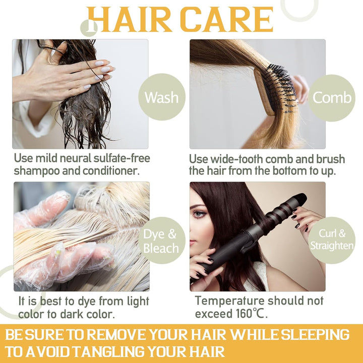 S-noilite Clip in Extensions Echthaar Natürliches Schwarz Haarverlängerung Echthaar Clip in Extensio