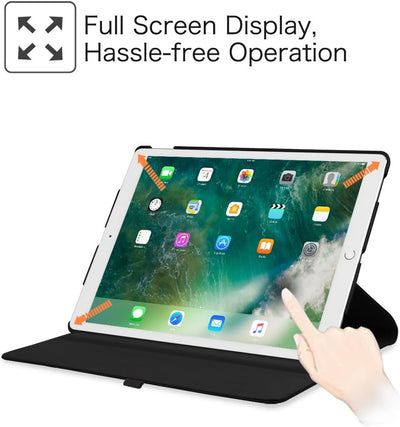 Fintie Hülle für iPad Pro 12.9 Zoll (2. und 1. Generation, Modell 2017 und 2015) - 360 Grad Rotieren