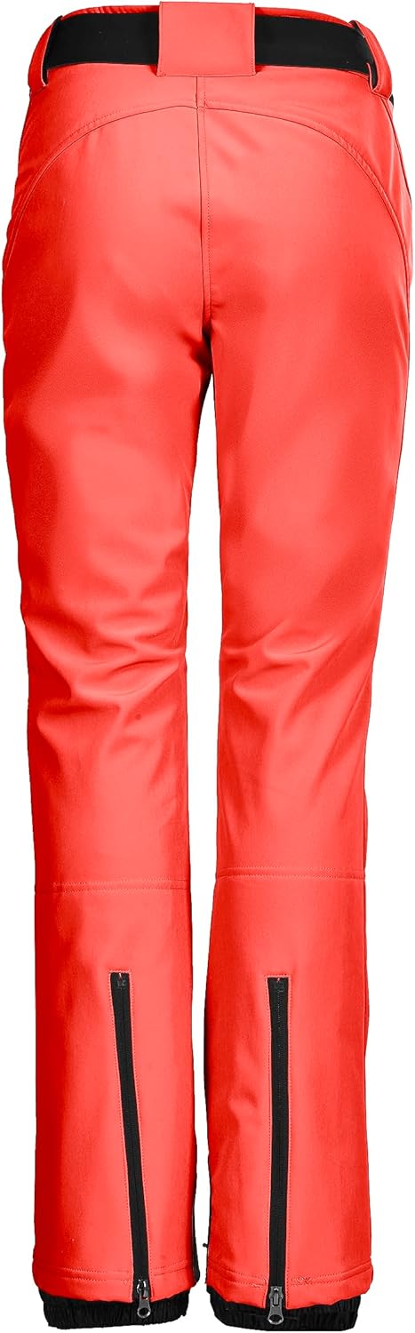 Killtec Damen Skihose/Softshell Hose mit Schneefang und Gürtel Ksw 221 Wmn Ski Sftshll Pnts 34 Orang