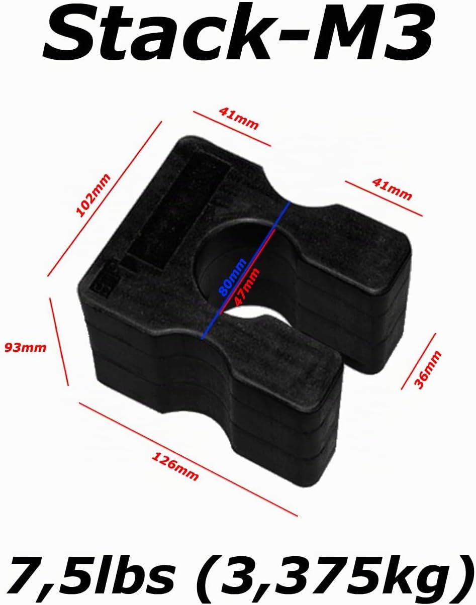 POWER-XTREME Abstufungsadapter für Body-Solid-Steckgewichtspakete | Weight Stack Adapter Plate | Var