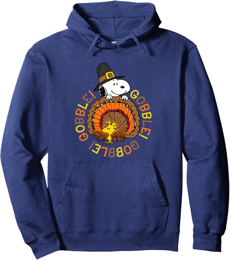 Peanuts Snoopy and Woodstock Thanksgiving Gobble Pullover Hoodie