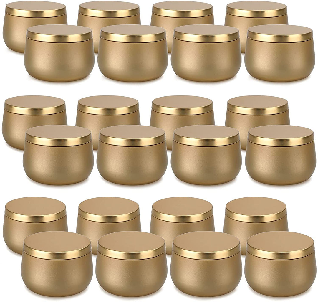 Kerzendosen aus Metall, 24 Stück, für die Kerzenherstellung, 8oz Mini-Kerzendosen DIY-Kerzenherstell