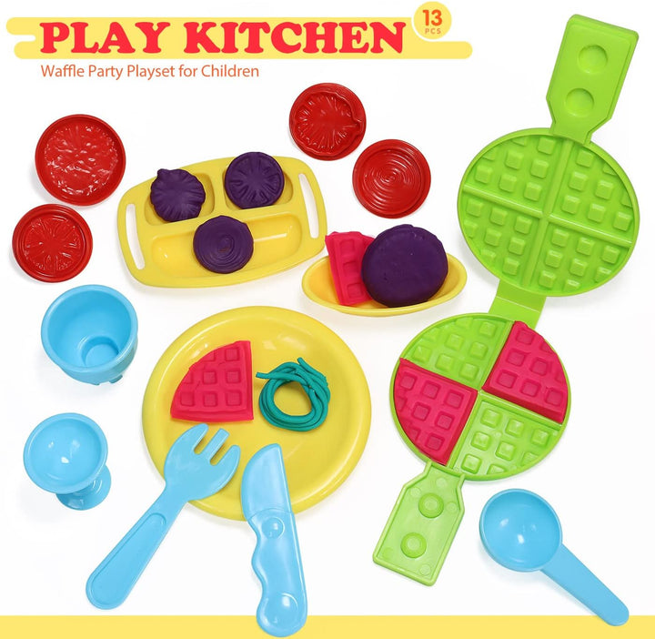 Knetwerkzeug, 53 Stück Knete Zubehör Kinder Plastilin Werkzeuge, Knete Ausstechformen Extruder Model