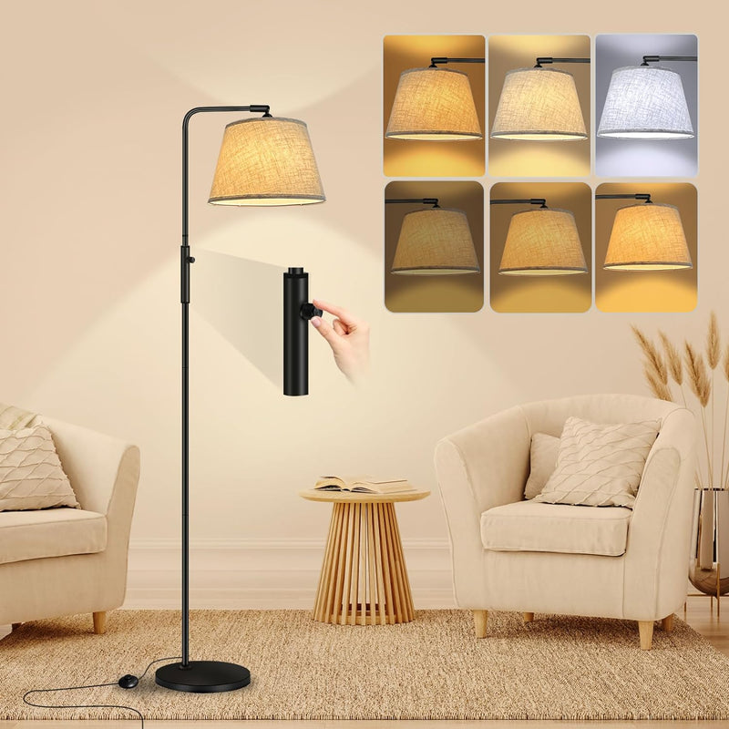 Fortand LED Stehleuchte Dimmbare, Moderne Stehlampe Wohnzimmer Bogenlampe with 3 Farbtemperaturen 30