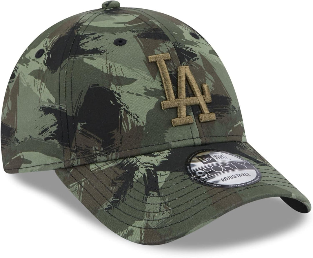 New Era Los Angeles Dodgers MLB Painted AOP Olive 9Forty Adjustable Cap Einheitsgrösse 940-Dodgers-O