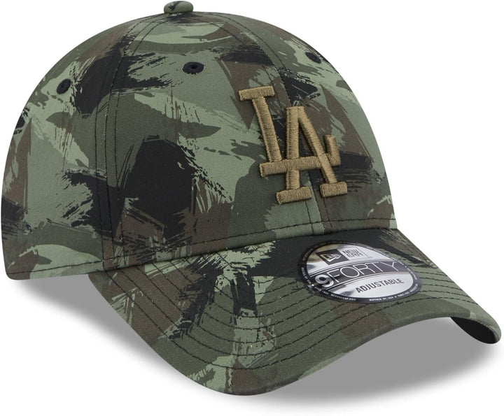 New Era Los Angeles Dodgers MLB Painted AOP Olive 9Forty Adjustable Cap Einheitsgrösse 940-Dodgers-O