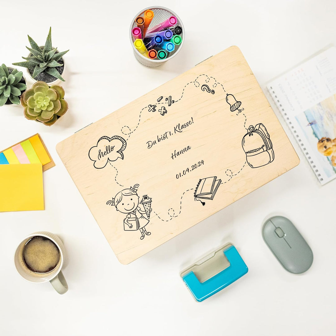 Creative Deco Personalisiert Einschulung Geschenk | Junge/Mädchen Schulanfang Geschenke | Einschulun