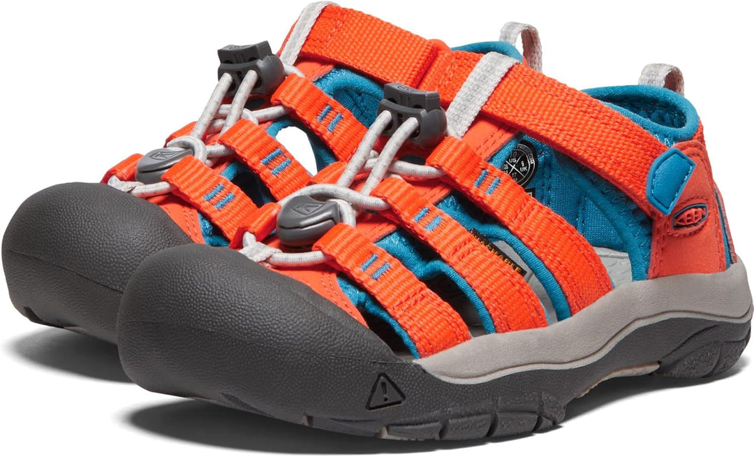 KEEN Jungen Unisex Kinder Newport H2 Sandalen 29 EU Safety Orange Fjord Blue, 29 EU Safety Orange Fj
