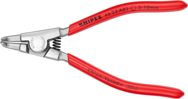 Knipex Sicherungsringzange für Aussenringe auf Wellen verchromt, mit Kunststoff überzogen 125 mm 46