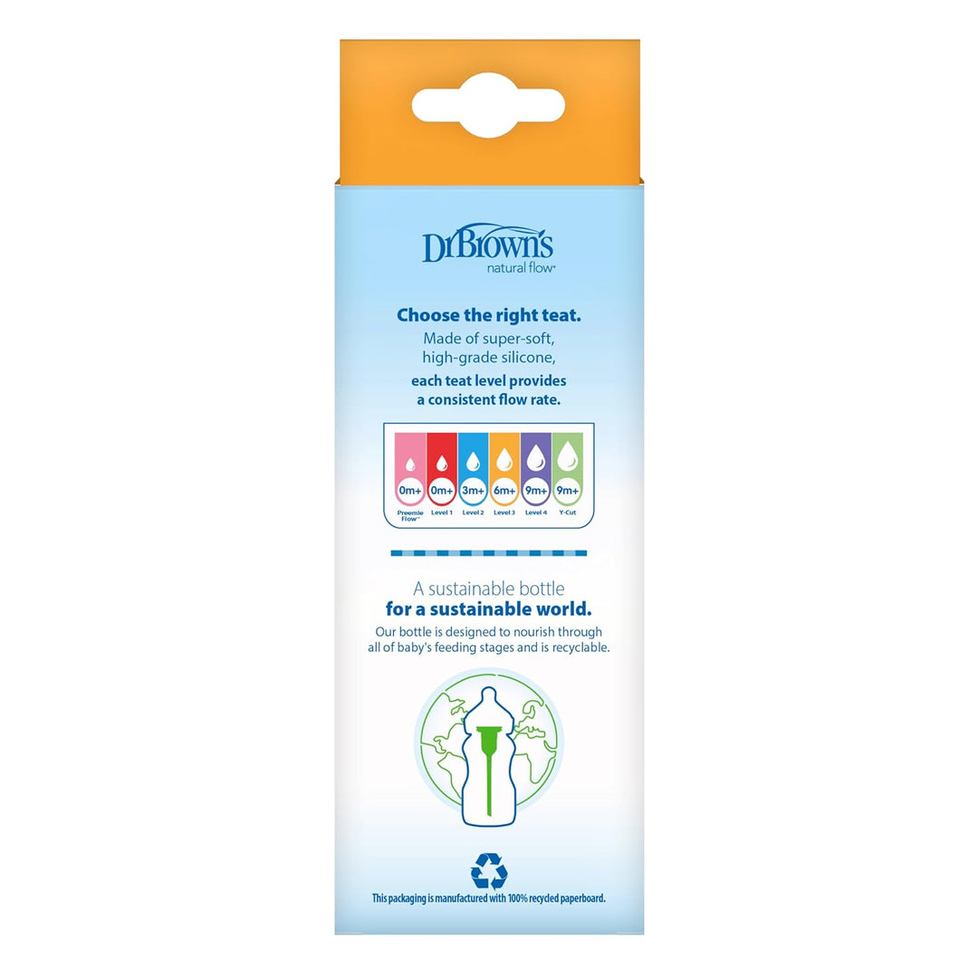 Dr Browns 27301 Options+ Babyflasche, 150 ml, blau, DRBPLUS-WB51600 Einzelne Babyflasche, Einzelne B