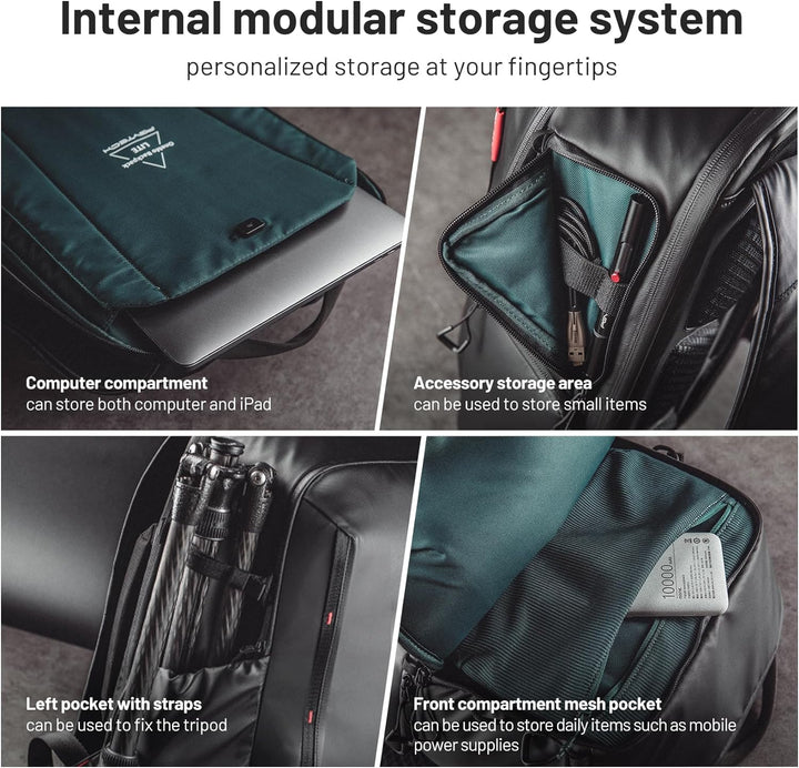 PGYTECH OneMo Lite Kamerarucksack 22L professioneller Fotorucksack kompatibel für DJI Mavic-Serie Dr