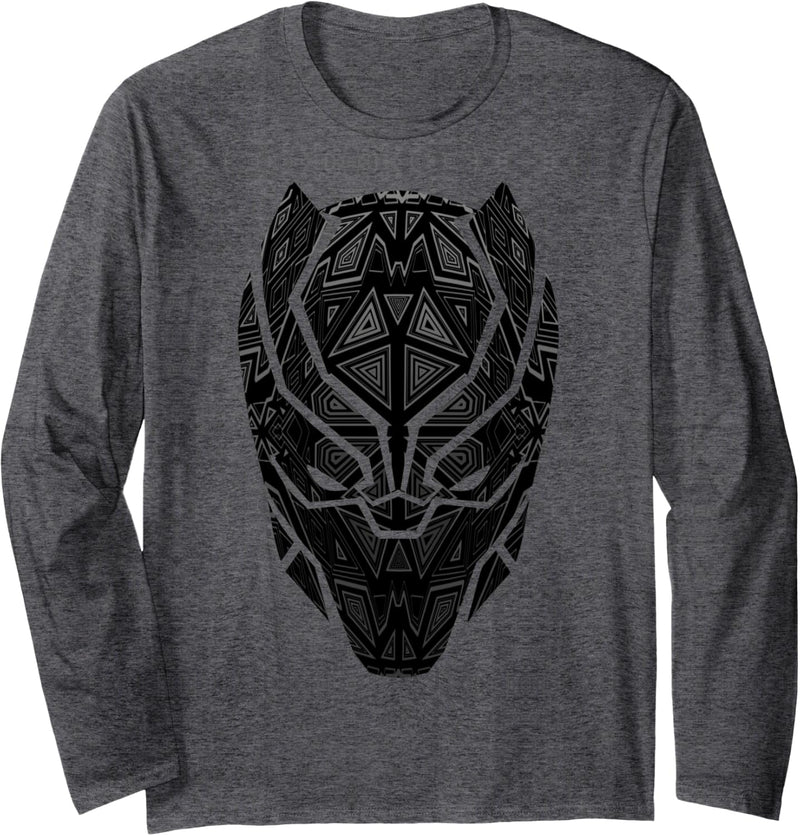 Marvel Black Panther Geometric Prism Mask Langarmshirt