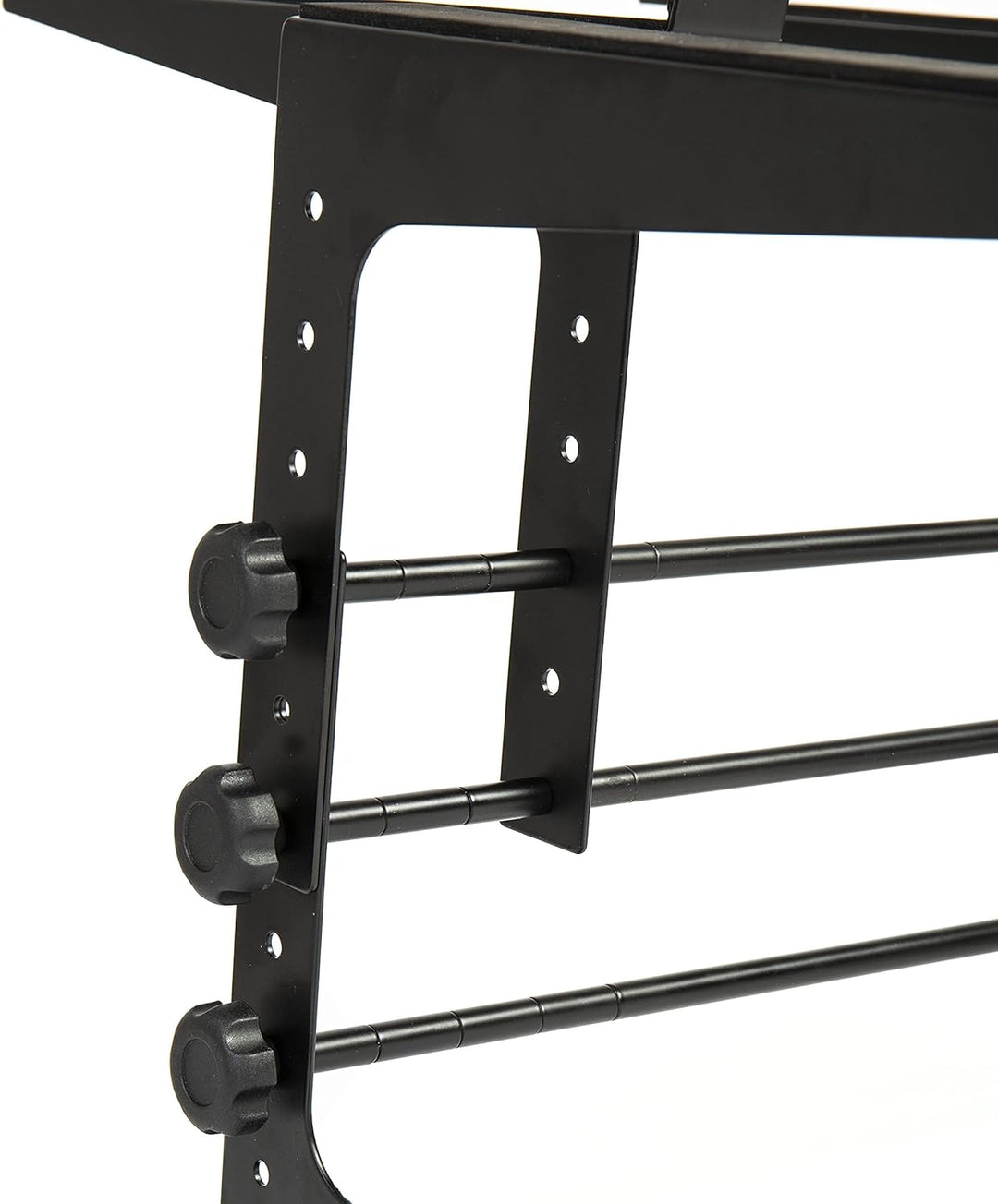 Fame DJ Multi-Stand, Laptop Stand, Höhen- und Breitenverstellbar, Angewinkelte Ablagefläche, Gummier
