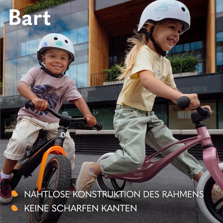 Lionelo Bart Laufrad ab 2 Jahre bis zu 30 kg, Magnesiumrahmen, 12 Zoll Räder, Lenkrad und Sattel höh