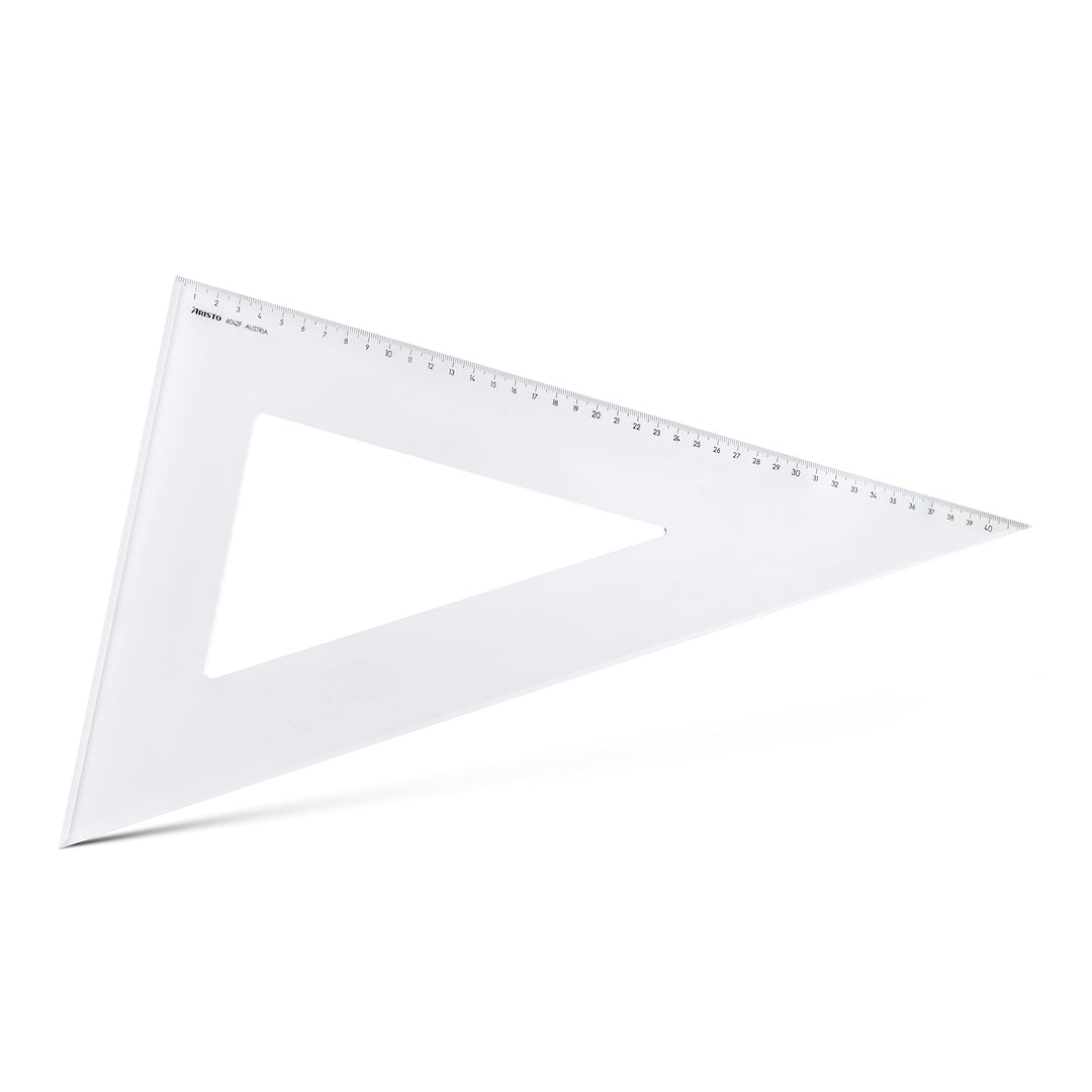 Aristo AR6042F Dreieck 60° mit Facette (lange Kathete 420mm, Hypotenuse 485mm, abriebfeste Tiefprägu