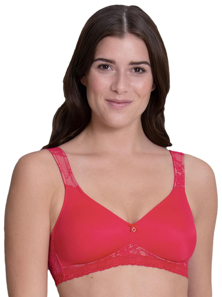Rosa Faia Damen Abby Geformter BH, Halbtransparent 75A Cherry, 75A Cherry