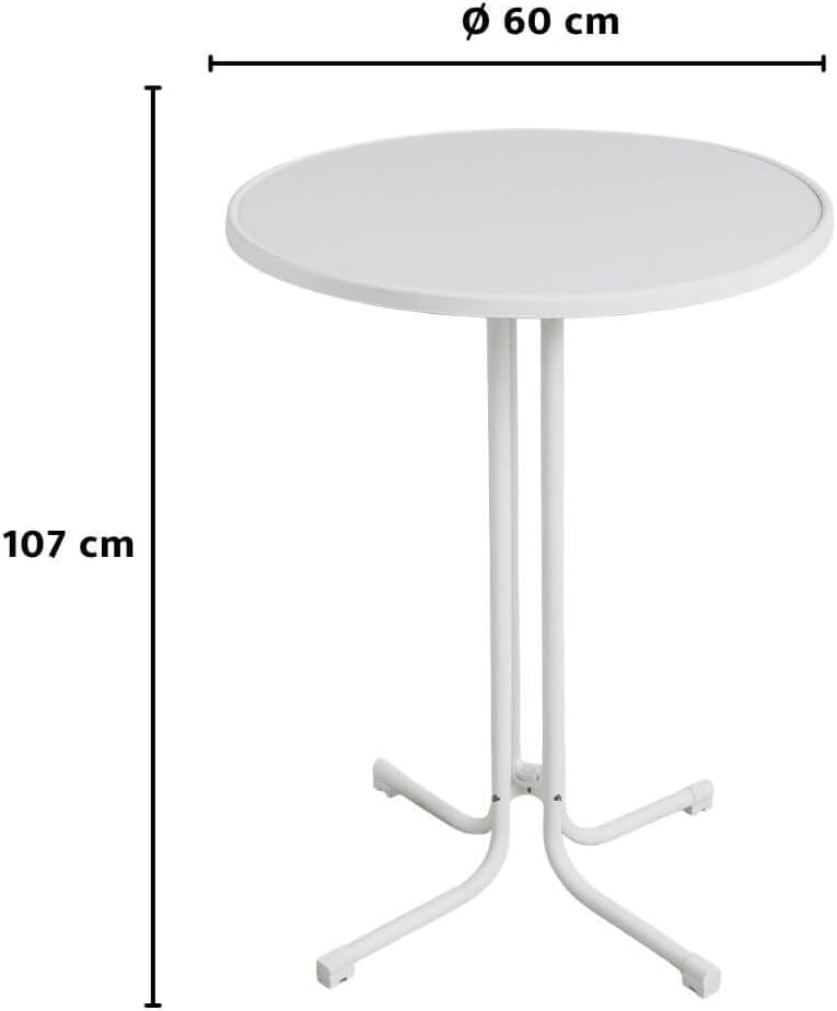 Eigentlich Stehtisch klappbar, Eventtisch Durchmesser 60/80 cm, optionale Husse, Partytisch Höhe 107