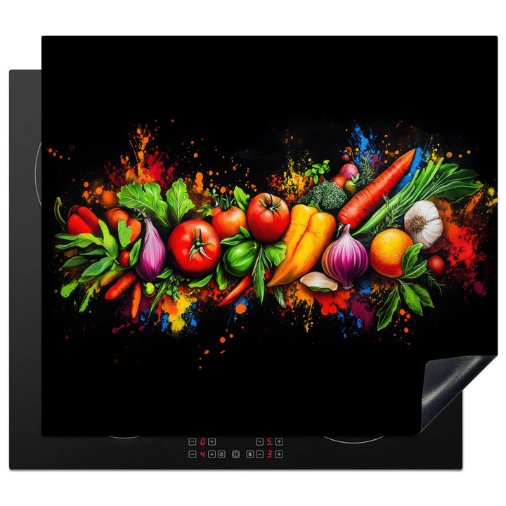 KitchenYeah© Herdabdeckplatte 59x51 cm Einteilig Induktionsmatte Küche Abdeckung Ceranfeld Herd Abde