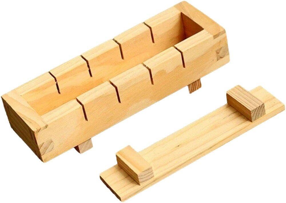Generic Holz Rechteckige Sushi Presse Form Box Sushi Maker Reis Form DIY Sushi Reis Roller Formen Su