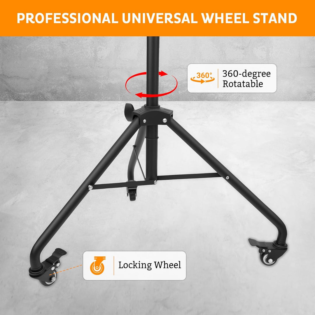 Glücksrad, Glücksrad zum Drehen mit 14 Fächern und Faltbarem Dreibein-Bodenständer, Löschbares Glück