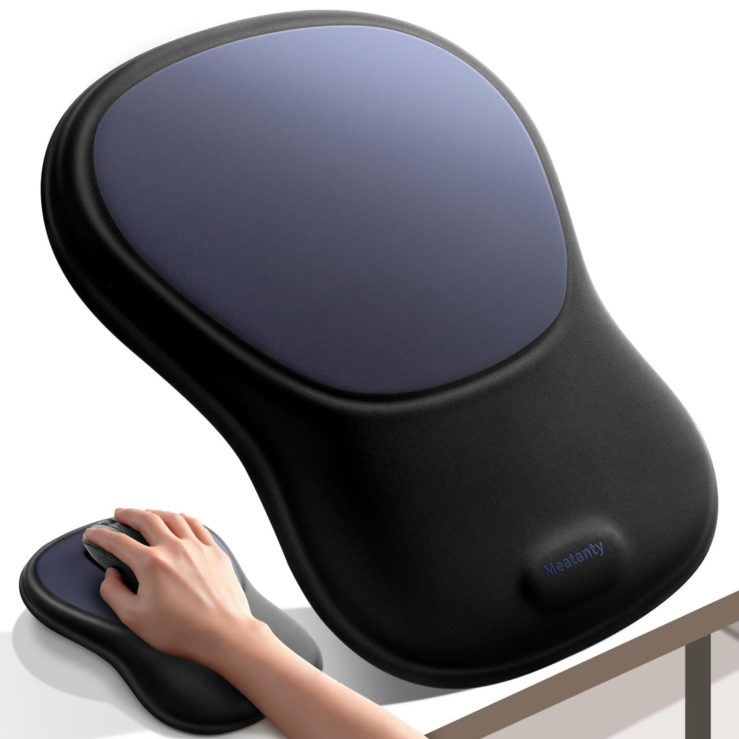 MEATANTY Ergonomisches Mauspad mit Gelkissen Mousepad Handauflage [Schmerzlinderung] [Gesunde Haltun