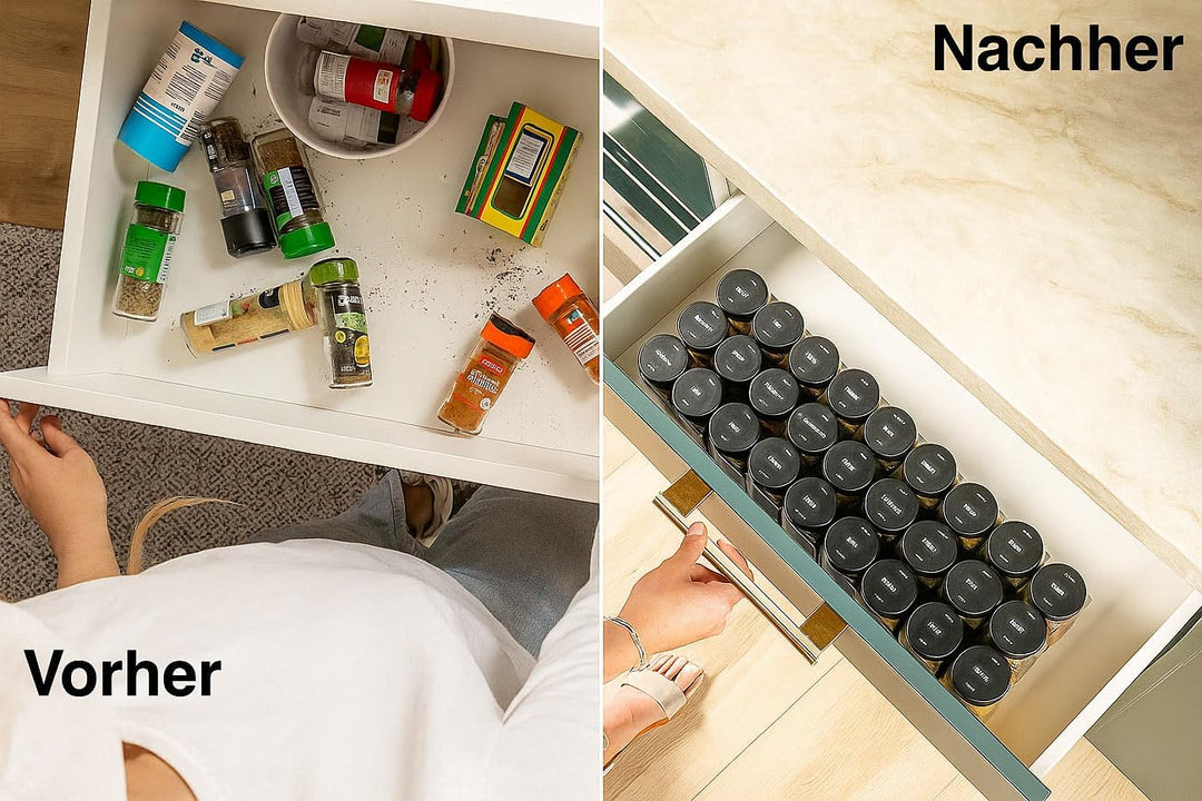 Rosenstein &amp; Söhne Gewürzgläser für Kräuter: 48er-Set Gewürzgläser mit Streueinsätzen, je 120 ml, 48