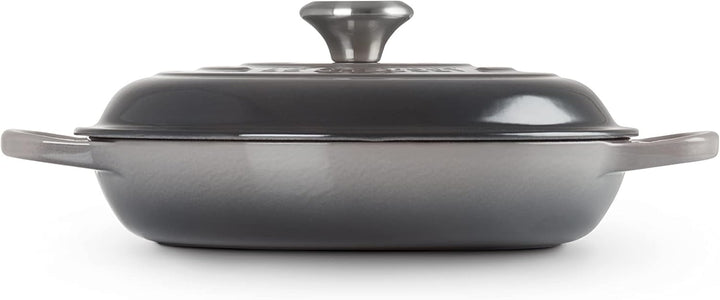 Le Creuset Signature Gusseisen Gourmet-Profitopf, Rund, Ø 26 cm, 2,2 l, Für alle Herdarten inkl. Ind