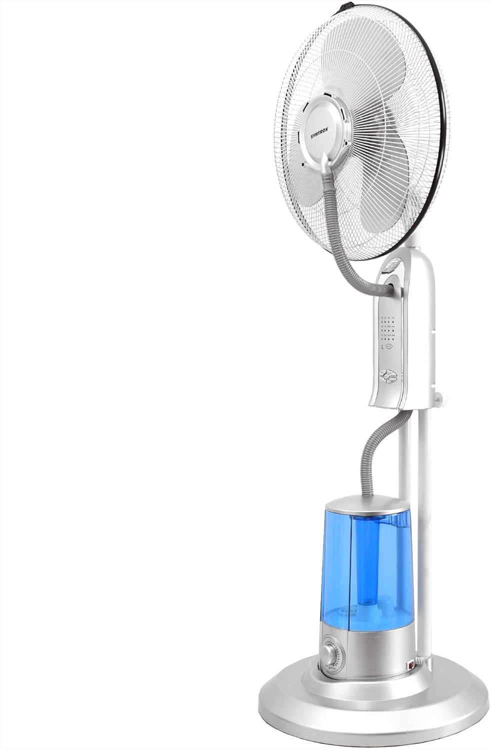 Syntrox Germany SVT-75W Ventilator mit Luftbefeuchter Oszillation Axialventilator Standventilator Wi