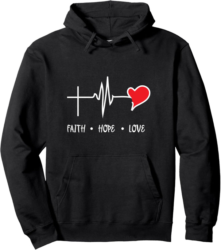 Christlicher Glaube Hoffnung Liebe Pullover Hoodie