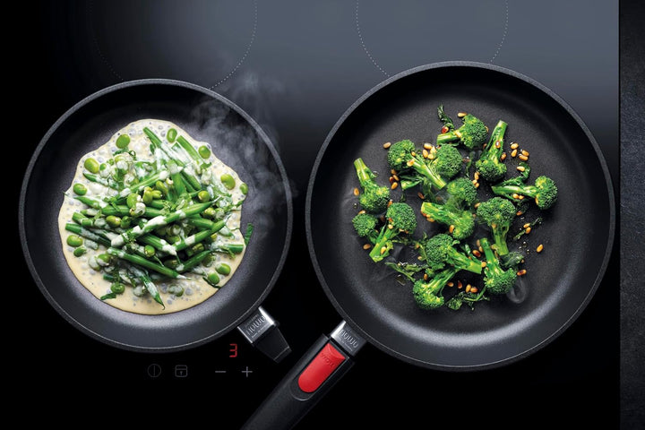 Woll Nowo Titanium Flachpfanne, Ø 20 cm, 5 cm hoch, mit abnehmbarem Stiel-Geeignet für Ceran, Gas, E