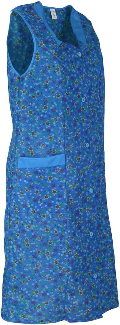 Kittel Schürze Dederon Nylon Kittelschürze versch. Farben 48 Design 3, 48 Design 3