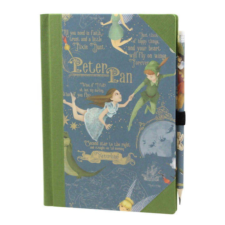 Notizbuch Peter Pan mit Buchbinderleinen