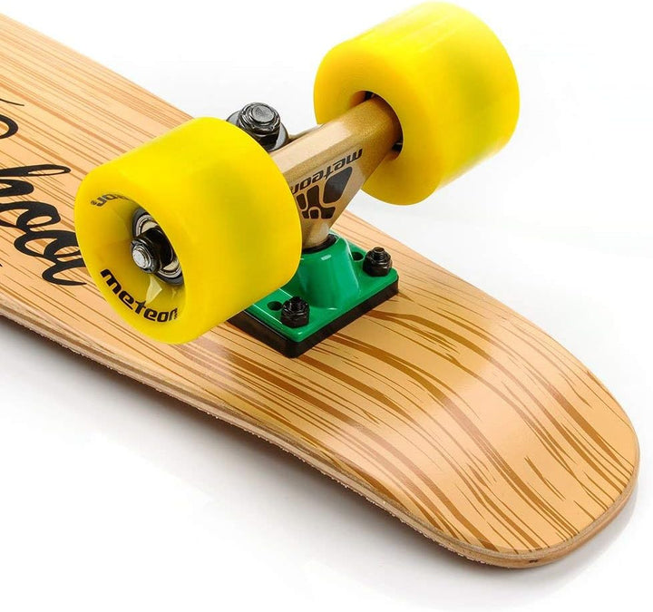 meteor Holz Skateboard Kinder - Mini Cruiser Kickboard - Skateboard mädchen Rollen Board - hohe Qual