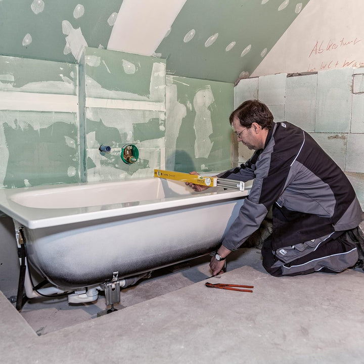 STABILA Teleskop-Wasserwaage Type 80 T, 63–105 cm, Alu-Profil mit Teleskopsystem, 1 Horizontal-Libel