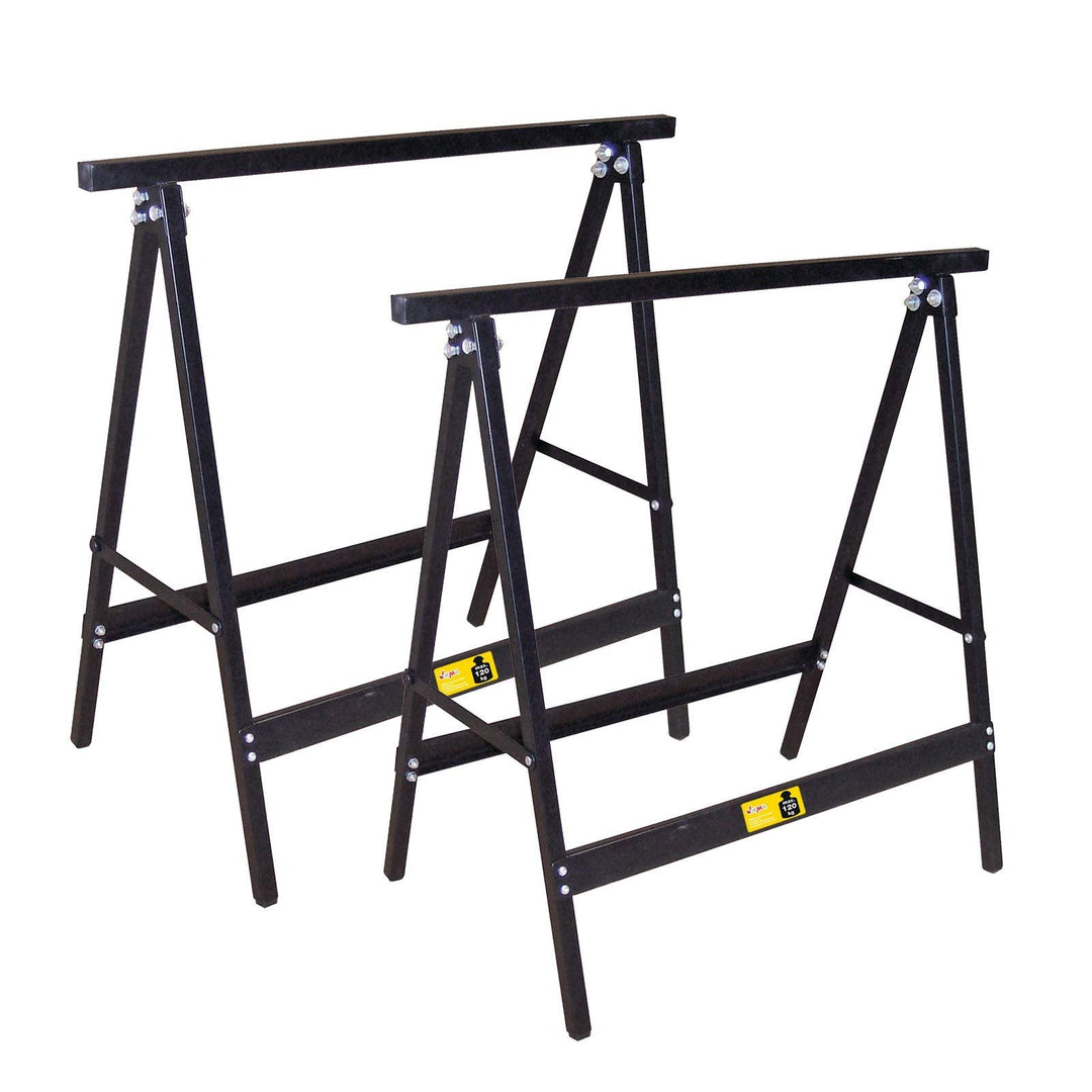 Stahl Universal Bock Klappbock Sägebock Unterstellbock Stützbock Set Paar (2 Stück)