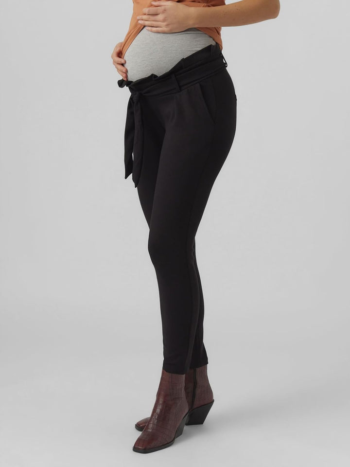 VERO MODA Damen Vmmeva Loose Paperbag Al Pant Noos Keine Angabe S Schwarz, S Schwarz
