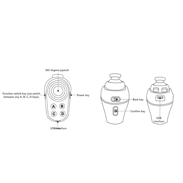 Topiky VR Fernbedienung, Ringförmiges Gamepad, Bluetooth Steuerung, Spiel, Selfie, Seitenumblättern,