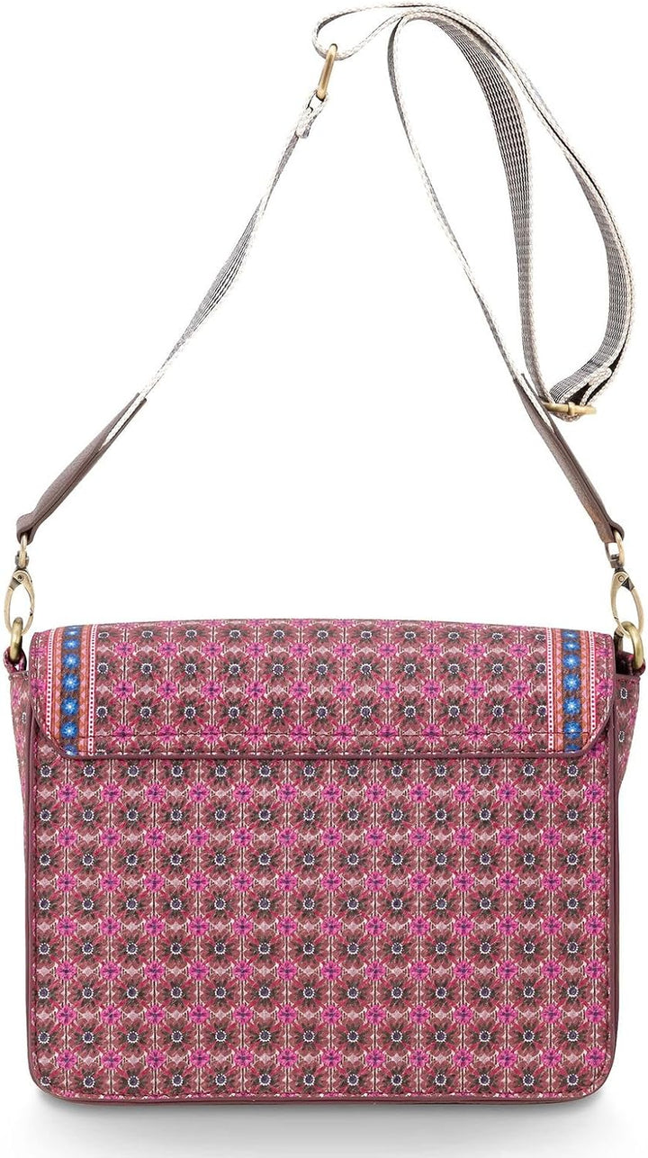 PiP Studio Cross Body Flap Small Clover Pink 19x6x16cm