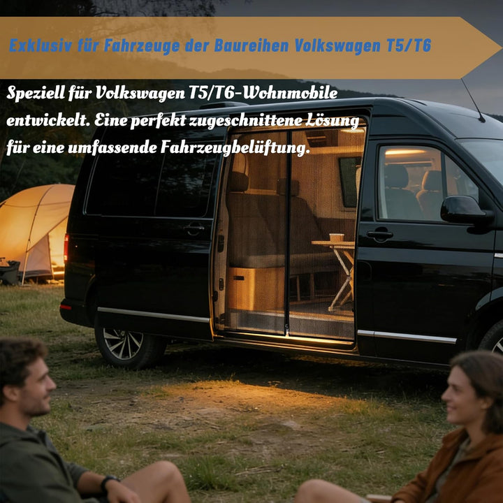 Moskitonetz Auto Kompatibel für VW T5 T6 T6.1 California, Insekten für Seitentür/Hintertür mit mitti