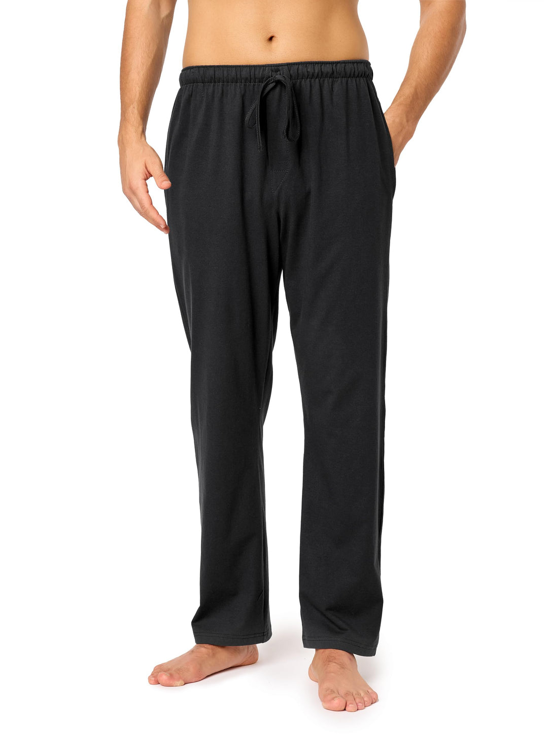 Timone Herren Schlafanzugshose Lang Pyjamahose aus Baumwolle Freizeithose Schlafhose Loungewearhose