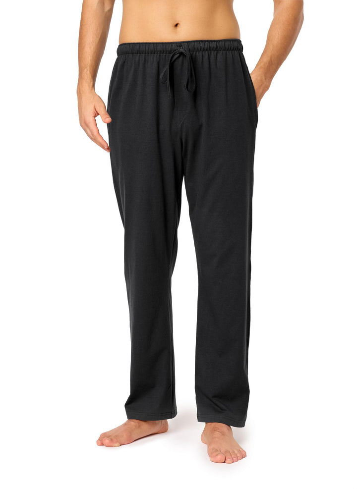 Timone Herren Schlafanzugshose Lang Pyjamahose aus Baumwolle Freizeithose Schlafhose Loungewearhose