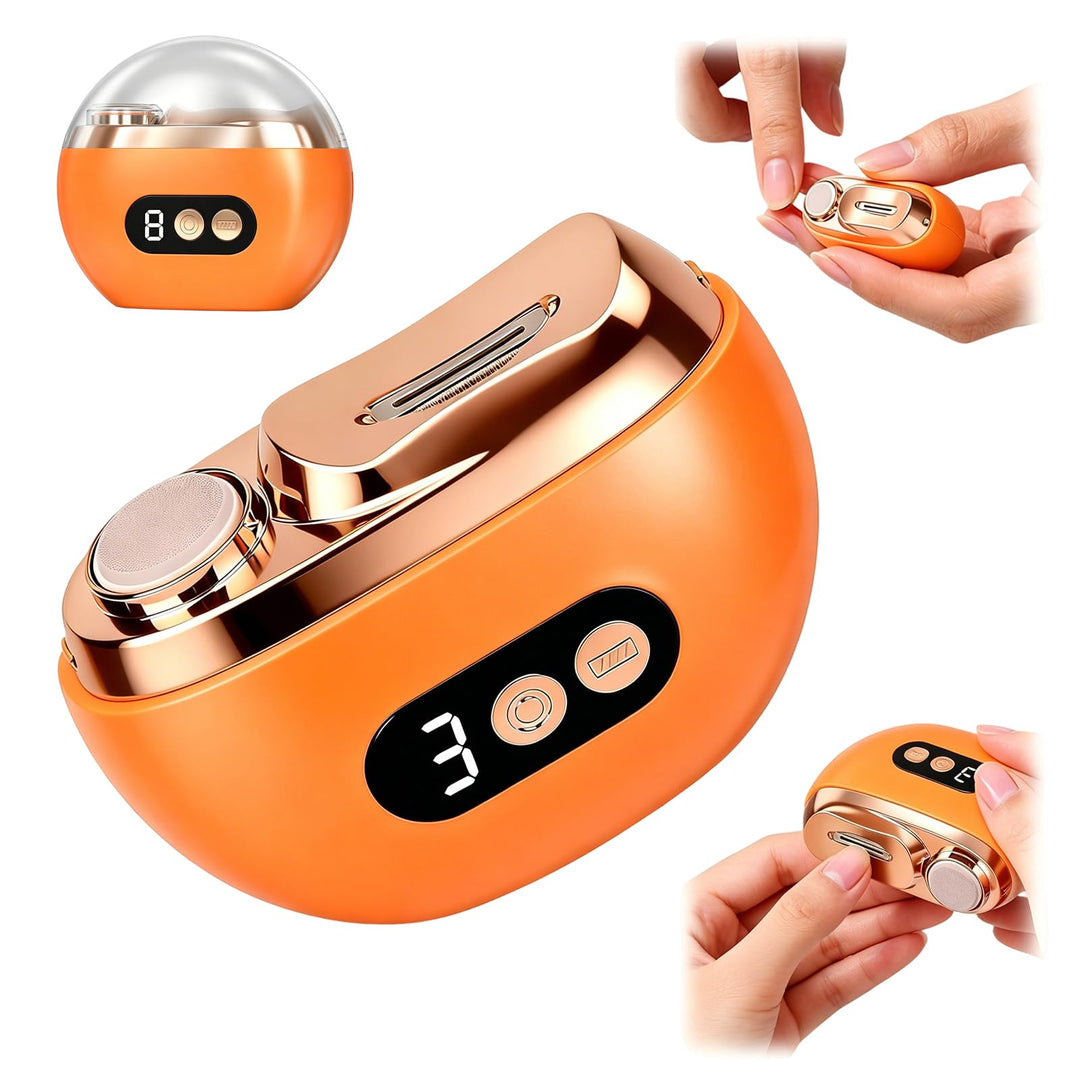 Elektrischer Nagelknipser, 3 in 1 Automatischer Elektrischer Nagelfeile mit LED-Licht, Wiederaufladb