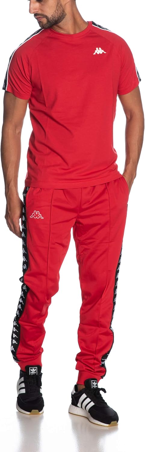 Kappa Herren Coen Slim 222 Band Tee Hemd XS Red-black, XS Red-black