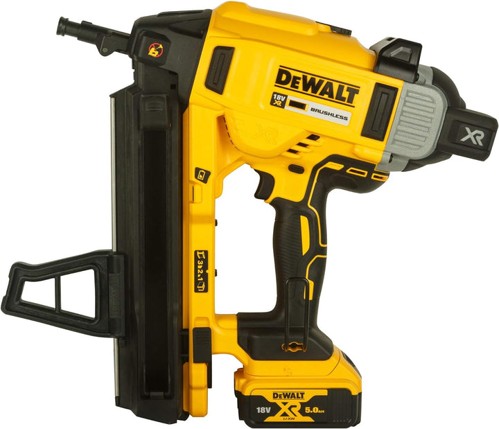 DeWALT DCN890P2 Akku Beton und Stahl Nagler 18V 5Ah Li-ion mit 2x Akkus & Koffer